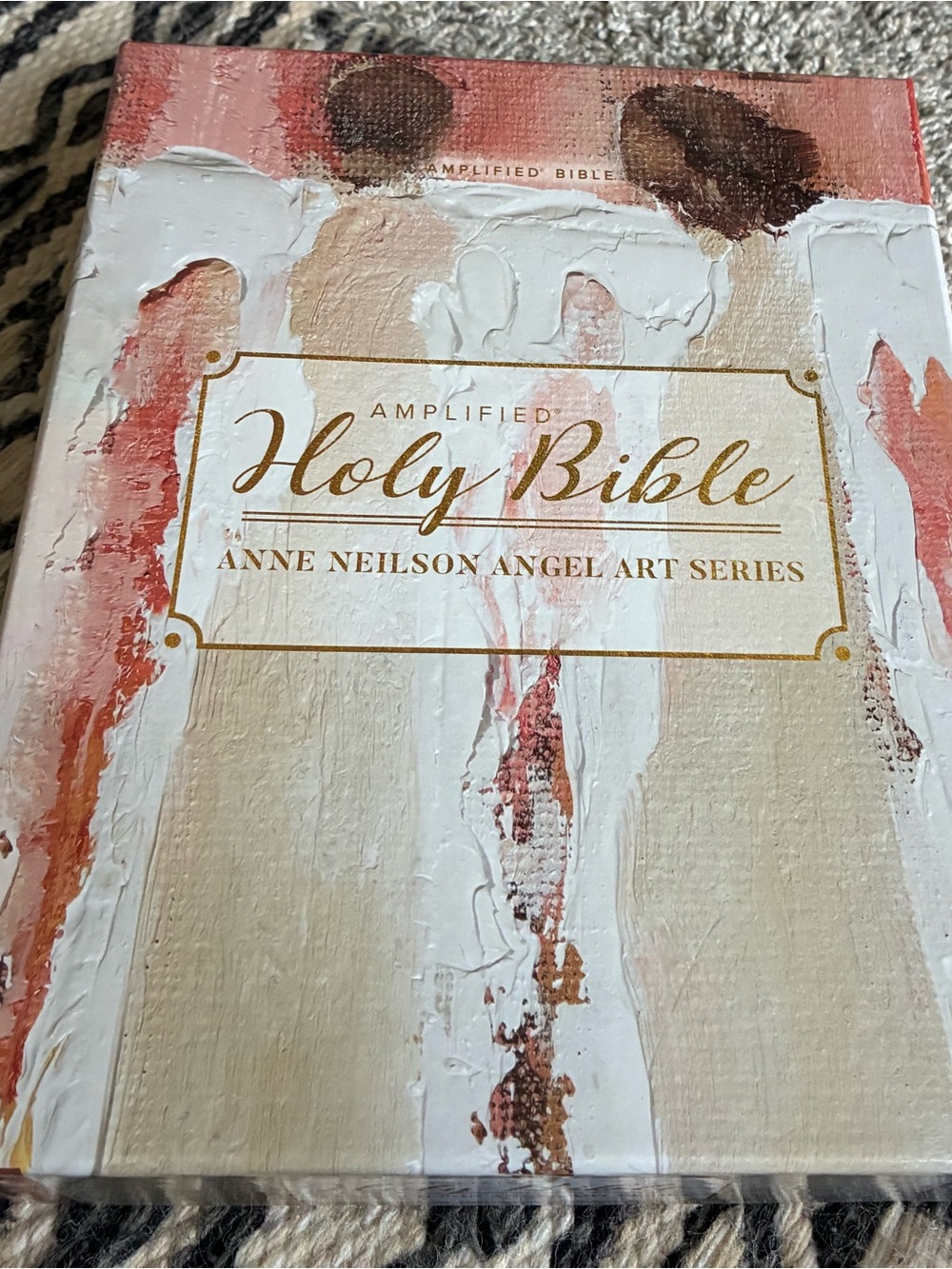 Amplified Holy Bible - Anne Neilson Angel Art Series (White Reddish Cover) SALE!